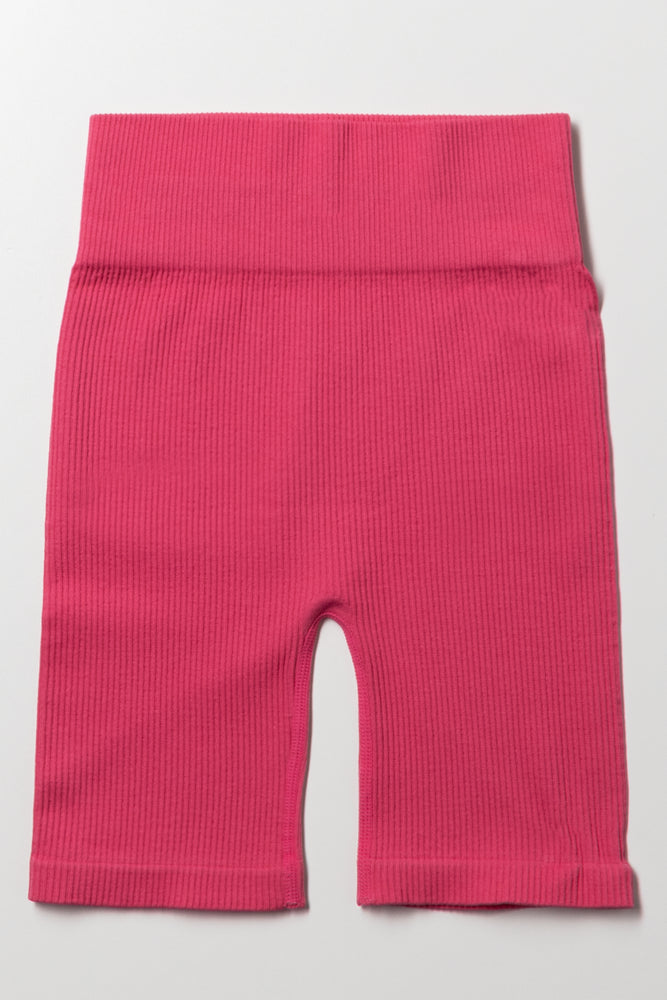 Seamfree Cycle Shorts Pink (2)