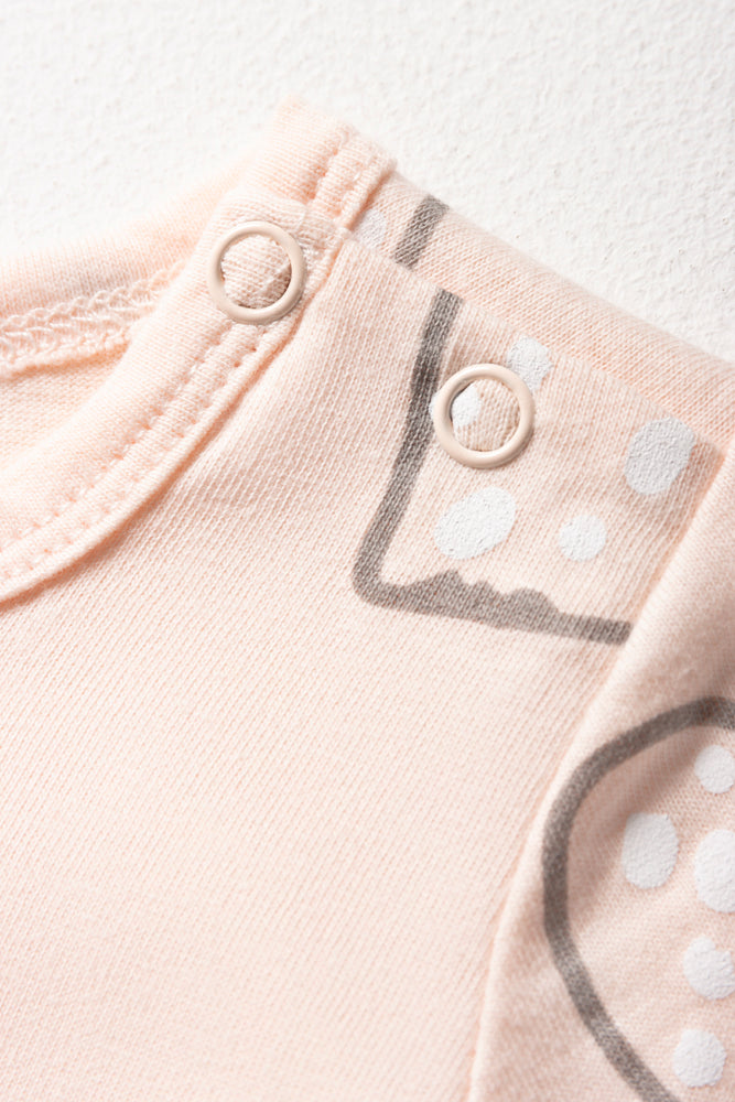 Hearts Romper Light Pink