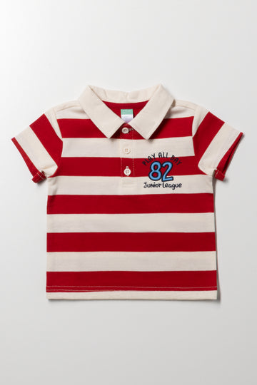 Rugby Golfer Natural And Red