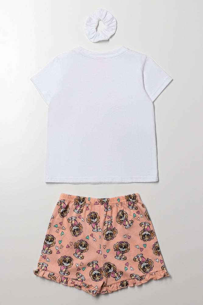 Paw Patrol Shorts Pyjama Set Orange (4)
