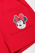 Minnie Mouse Fleece Shorts Red (1)