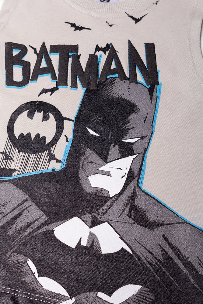 Batman 2 Pack Sleeveless Vests Blue And Grey (2)