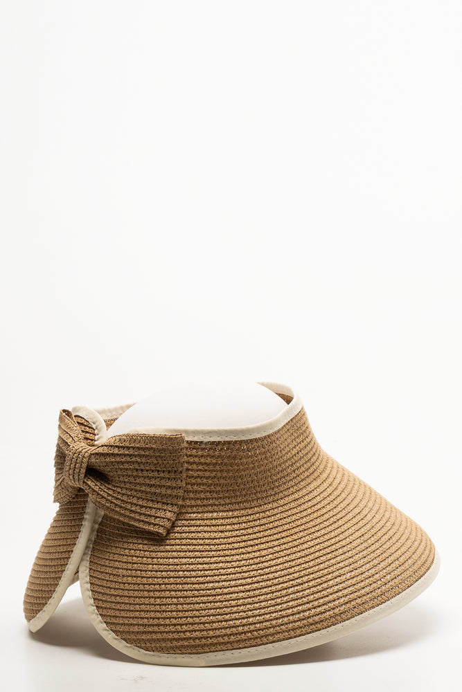 Roll-Up Visor Hat Natural (1)