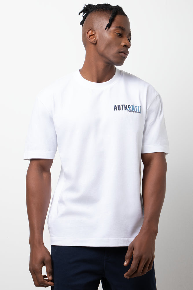 Short Sleeve Loose Fit T-Shirt White