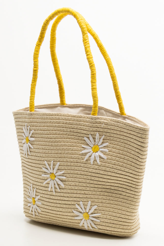 Flower Print Bag Oatmeal