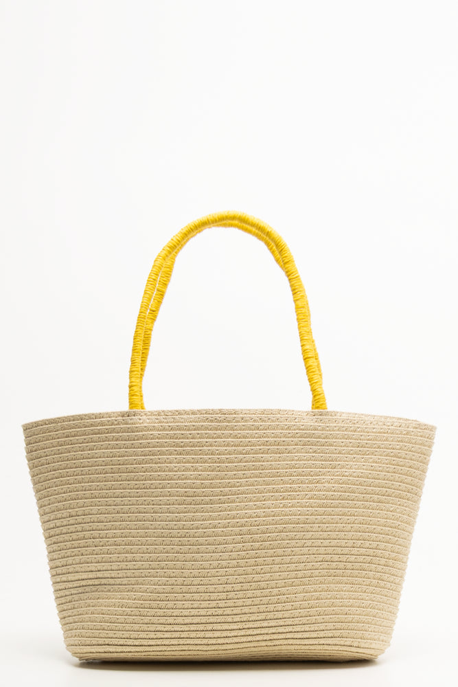 Flower Print Bag Oatmeal (2)