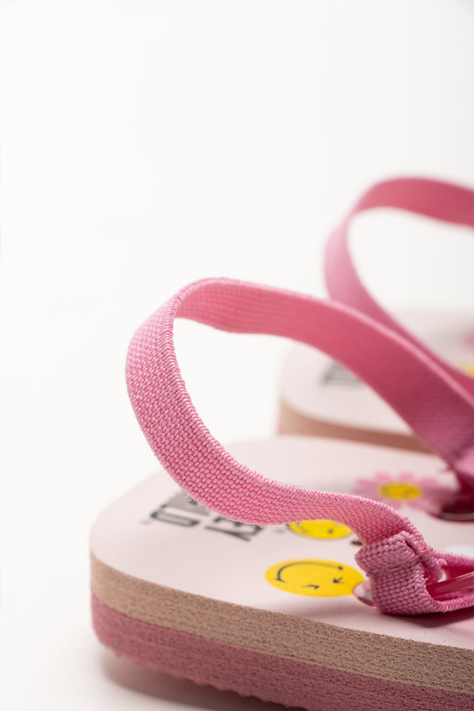 Smiley Flip Flops Pink (3)