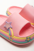 Rainbow Star Pool Slides Pink (2)
