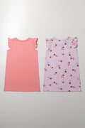 2 Pack Sleepshirt Peach And Purple (2)