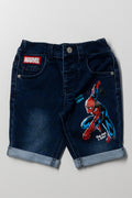 Spider-Man Denim Shorts Blue