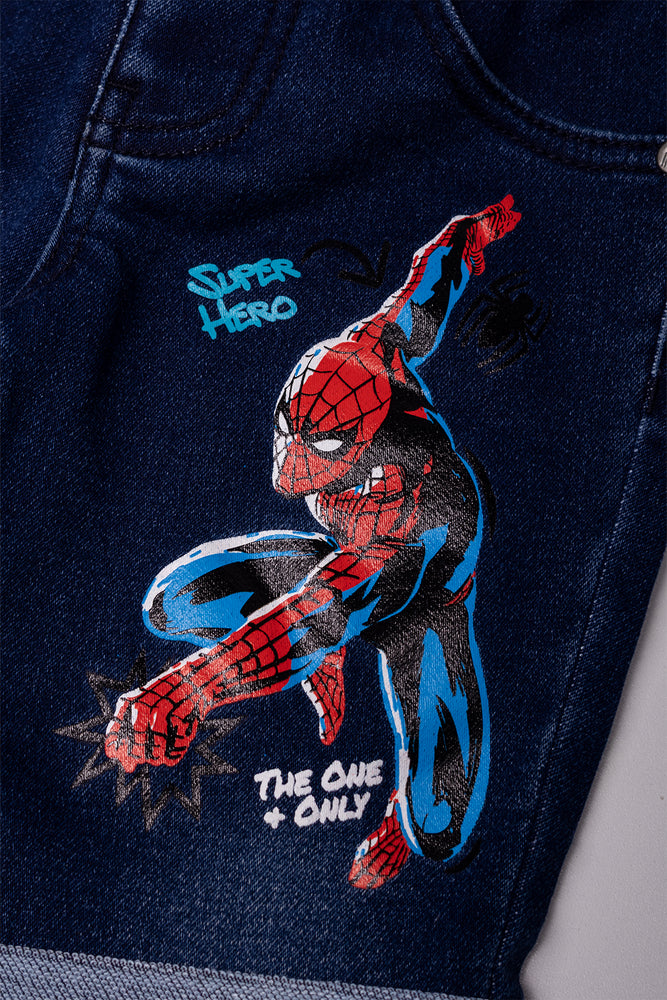 Spider-Man Denim Shorts Blue (1)