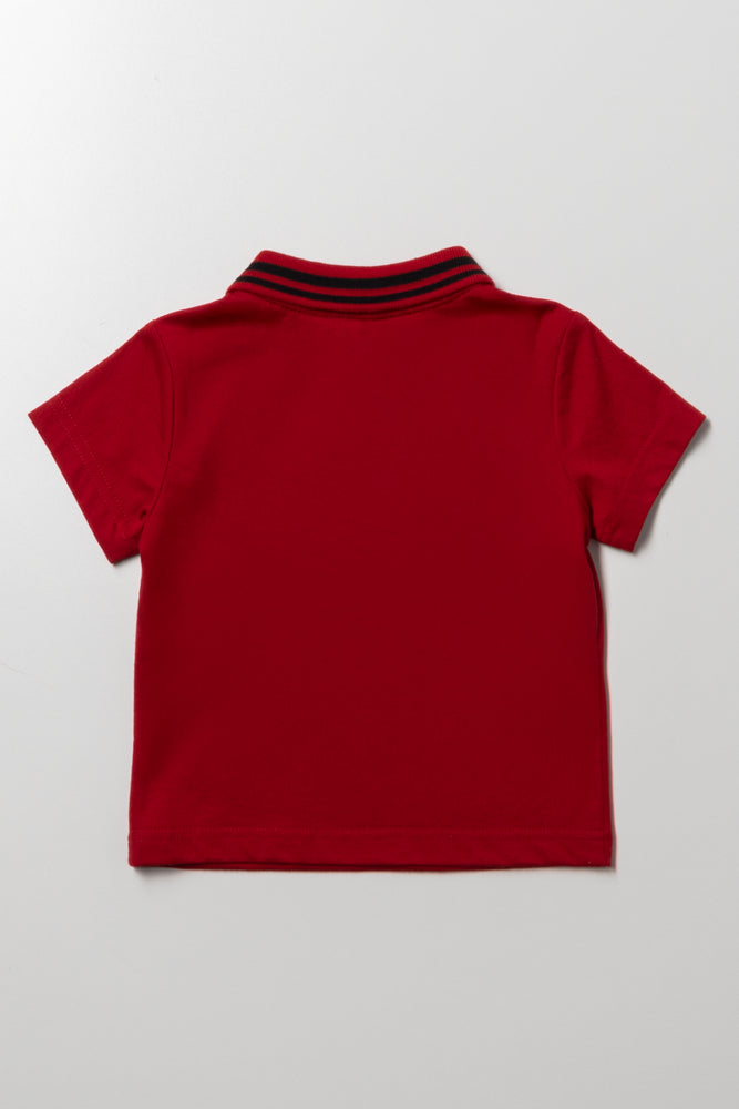 Short Sleeve Golfer Red (2)