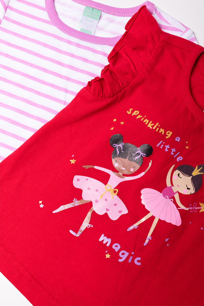 2 Pack Fairy Magic T-Shirts Red