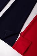 2 Pack Flare Leggings Navy And Red (1)