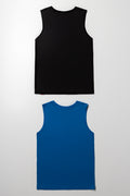 Spider-Man 2 Pack Sleeveless Vests Blue And Black (2)