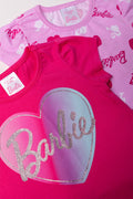 Barbie 2 Pack T-Shirts Pink (1)
