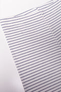 Stripe Rib Cycle Shorts White (1)
