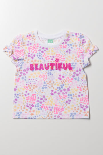 Beautiful Bow Short Sleeve T-Shirt Multi