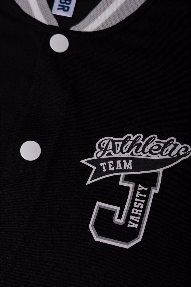 Baseball Short Sleeve Shirt Black