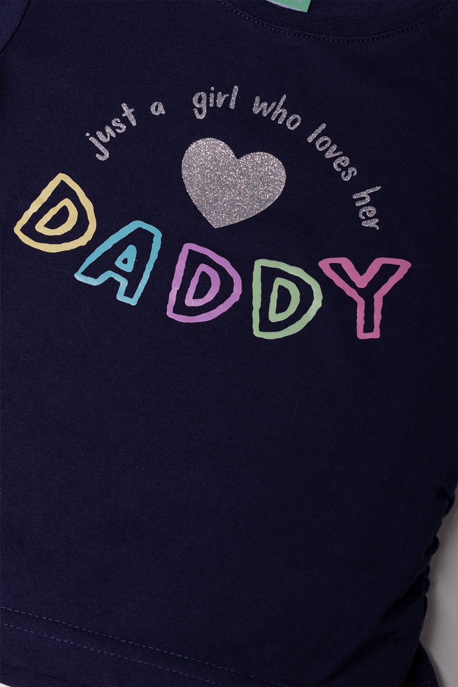 Cycle Shorts & T-Shirt Set Navy