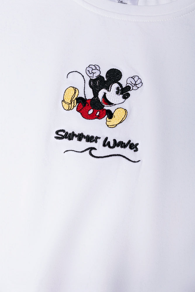 Mickey Mouse Top White