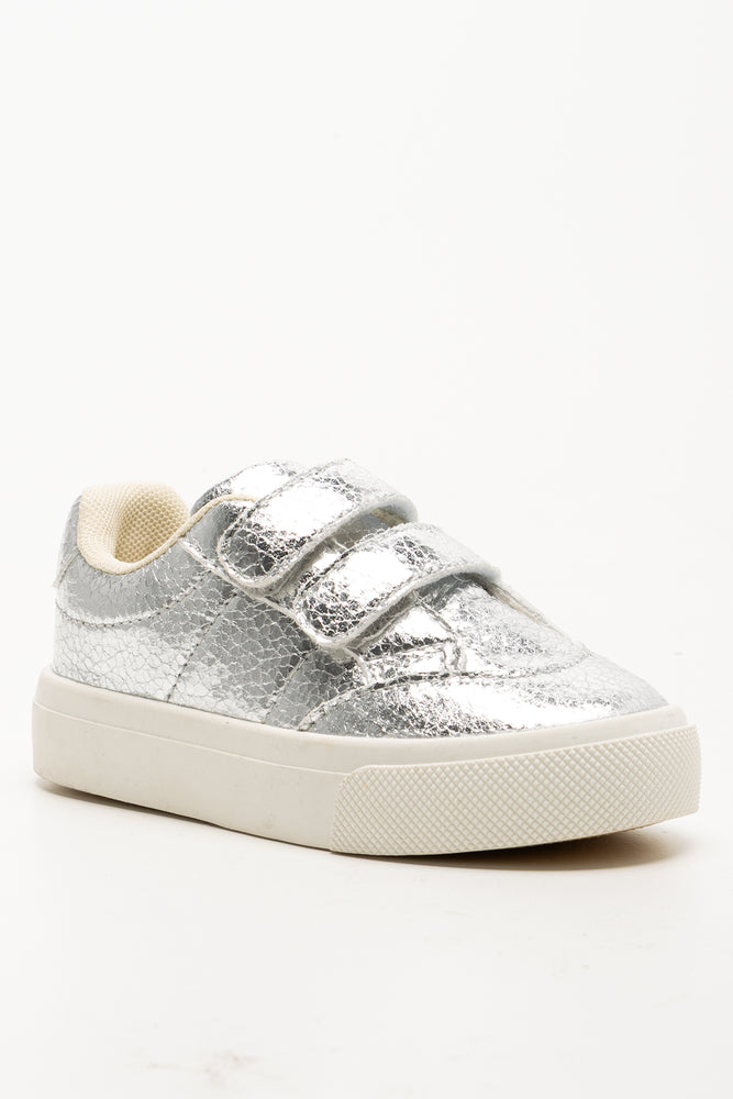 Metallic Sneakers Silver