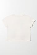 Dropped Shoulder Boxy T-Shirt White (2)