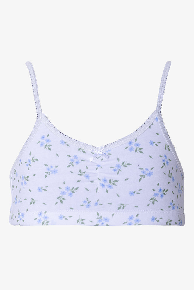 2 Pack Cotton Bras Blue (1)