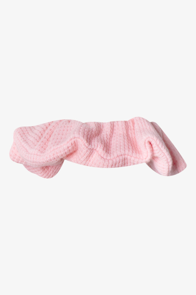 Waffle Gown And Scrunchie Set Pink (2)