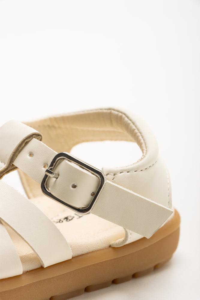 Closed Toe Sandals White (3)