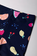 Fruit Print Swim Shorts Navy (1)