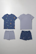 2 Pack Pyjamas Grey And Navy (3)