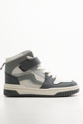 High Top Sneaker White & Grey (1)