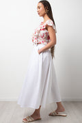 A-Line Poplin Skirt White (2)