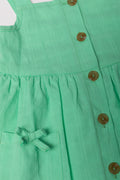 Button Through Dress Green (1)