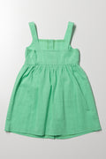 Button Through Dress Green (2)