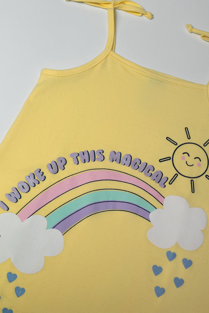 2 Pack Sleep Shirts Purple And Yellow (2)