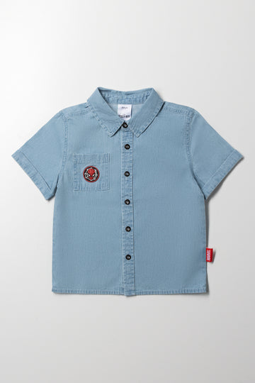 Spider-Man Denim Shirts Blue