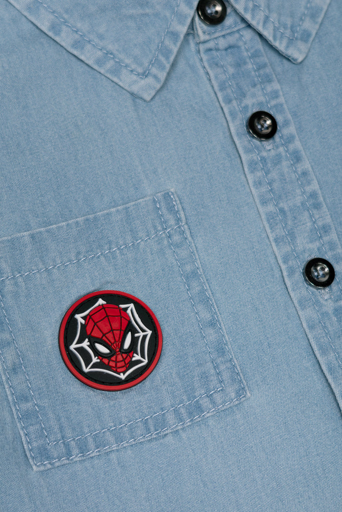 Spider-Man Denim Shirts Blue