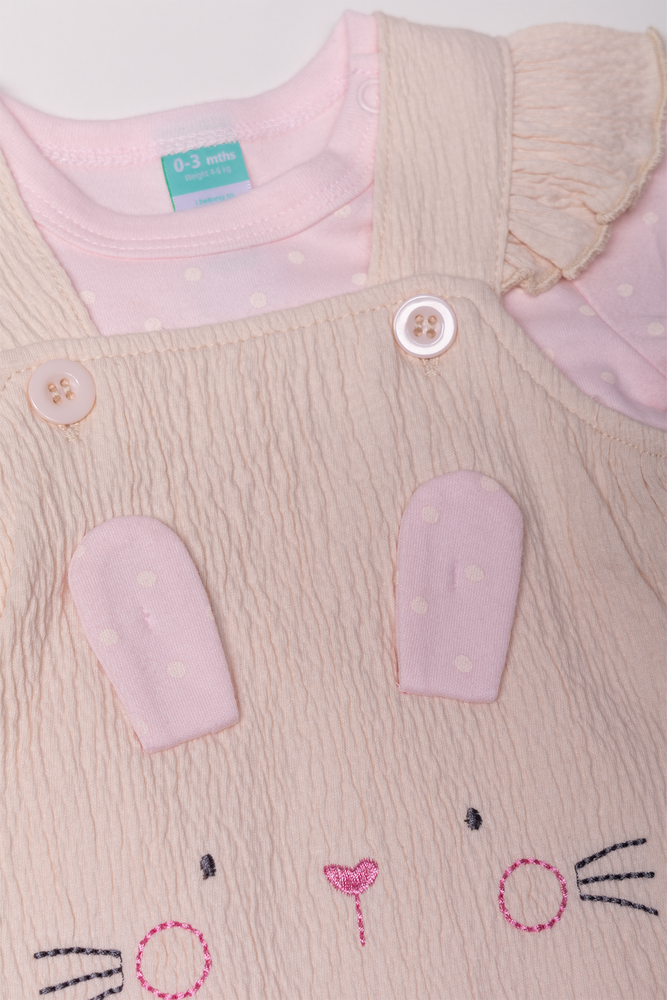 Bunny Dungaree Natural (1)