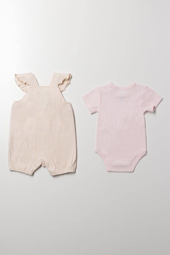 Bunny Dungaree Natural (3)