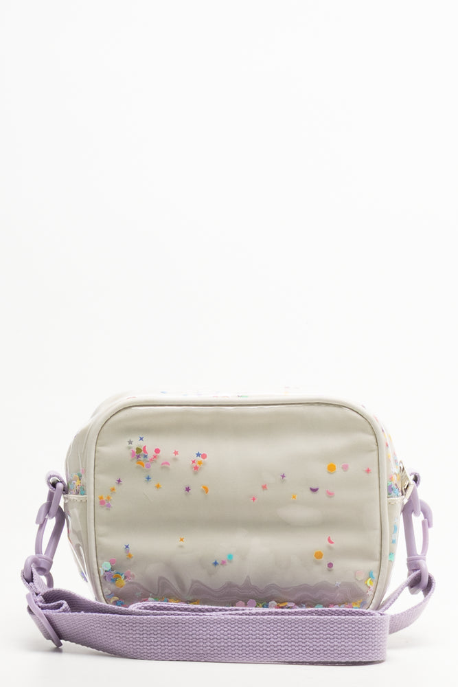 Butterfly Glitter Bag Cream And Purple (2)