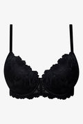 Plus Size 2 Pack Lace Balconette Bras Black And Natural (1)