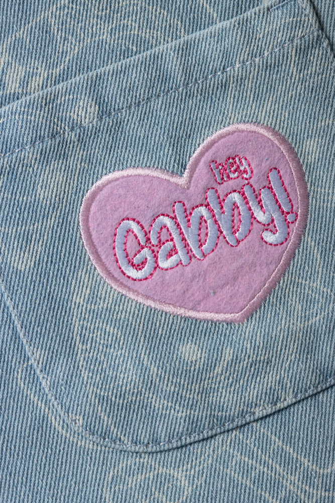 Gabby's Dollhouse Pinafore Set Light Wash (3)