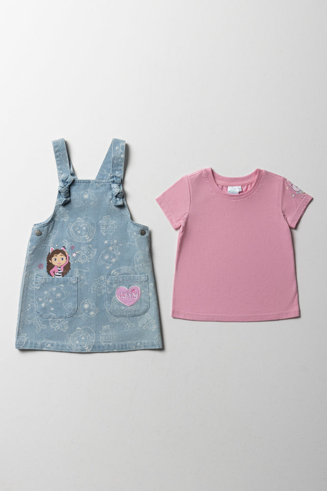 Gabby's Dollhouse Pinafore Set Light Wash (5)