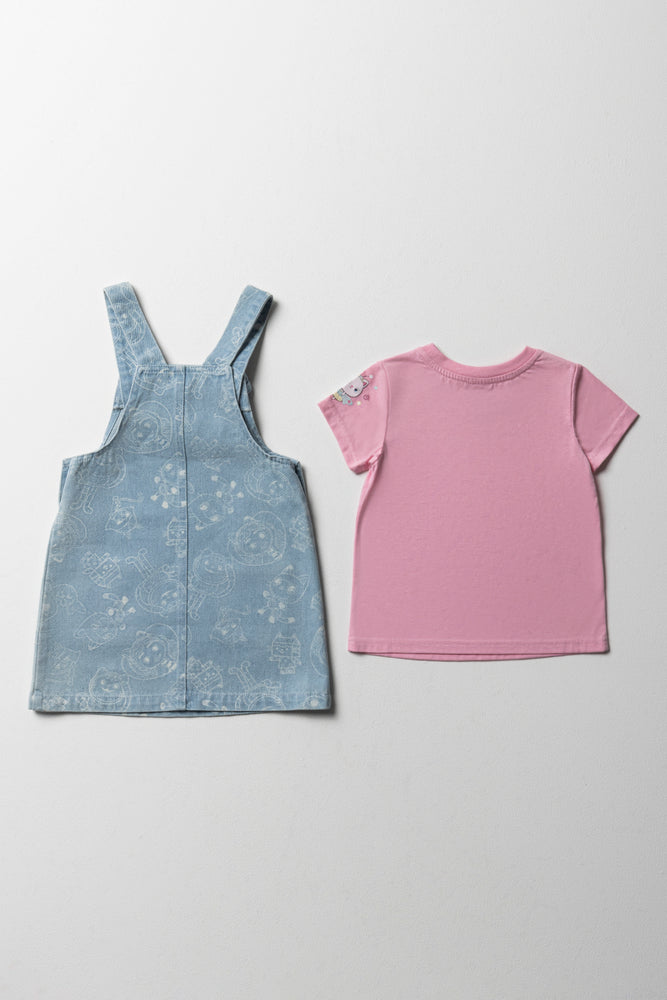 Gabby's Dollhouse Pinafore Set Light Wash (6)