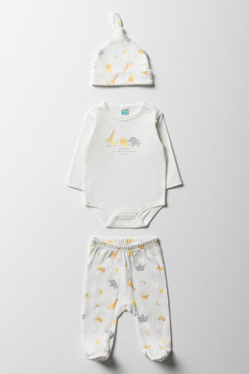 3 Piece Set White