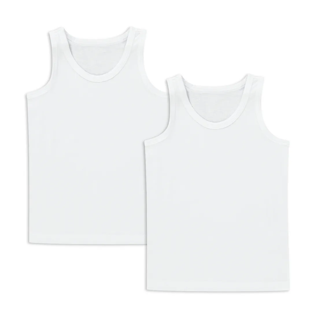 2 Pack sleeveless vests white - BOYS 2-8 YEARS - Vests | Ackermans