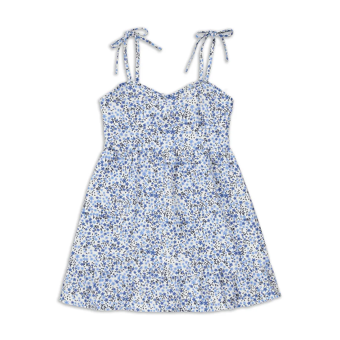 Floral corset dress blue - GIRLS 7-15 YEARS Dresses & Jumpsuits | Ackermans