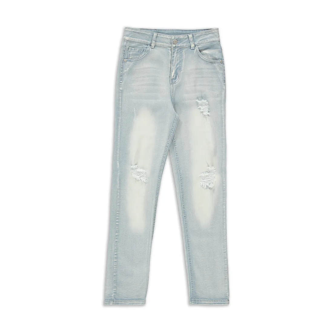 Ripped tapered denim jeans light blue - Boys 7-15 YEARS Bottoms & Jeans ...